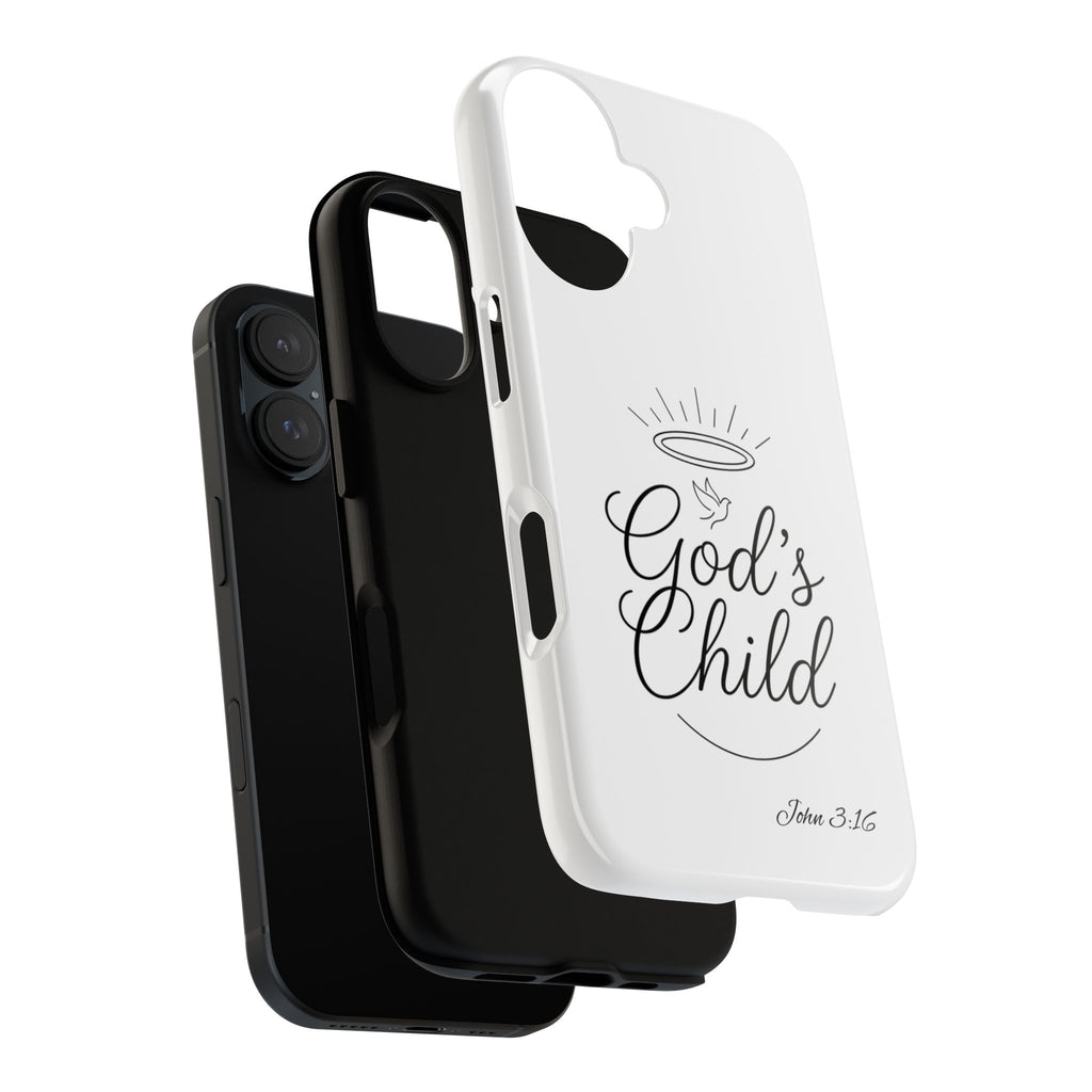 God’s Child Phone Case — Christian Scripture John 3:16 Religious iPhone Case
