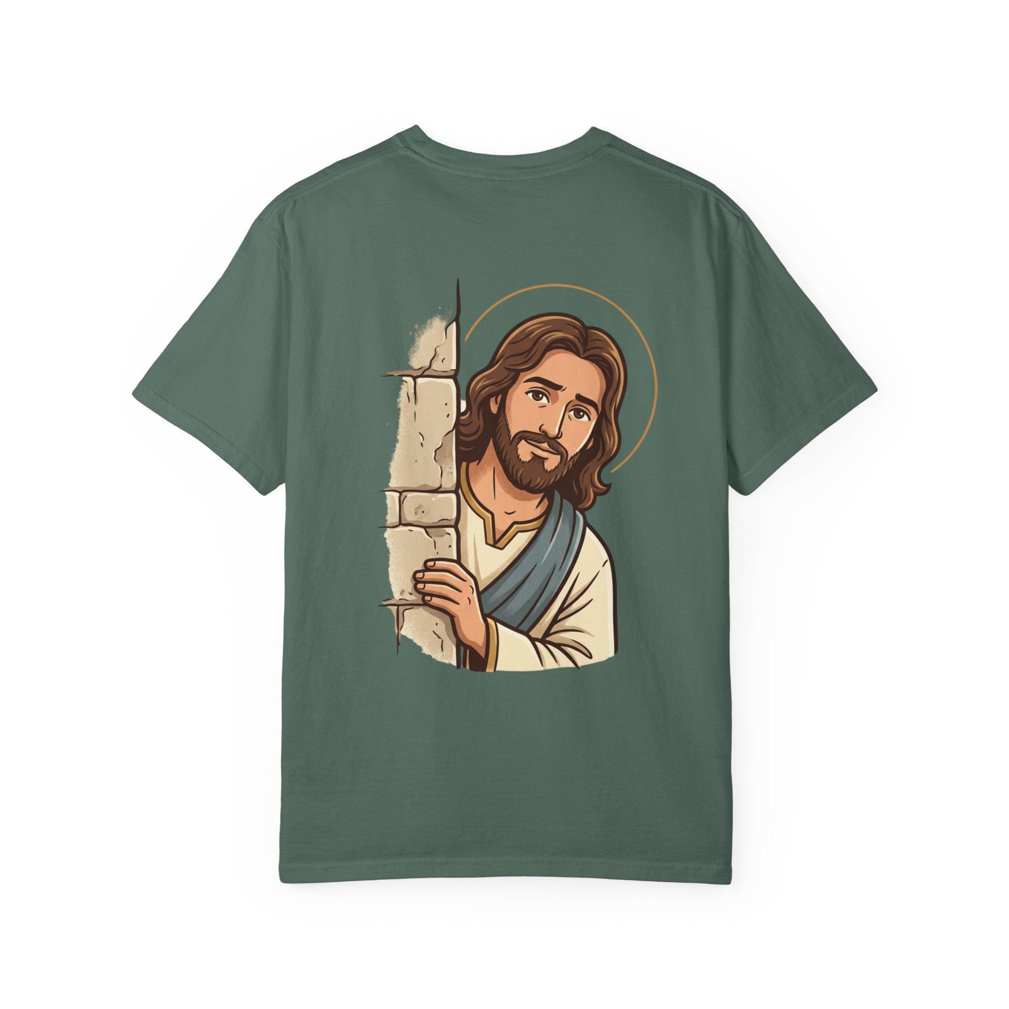 Jesus Peeking T‑Shirt — "Would Jesus do that?" Christian Graphic Tee