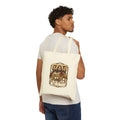 Canvas Tote Bag with Minimal Cross Accent — Simple Religious Everyday Shopper