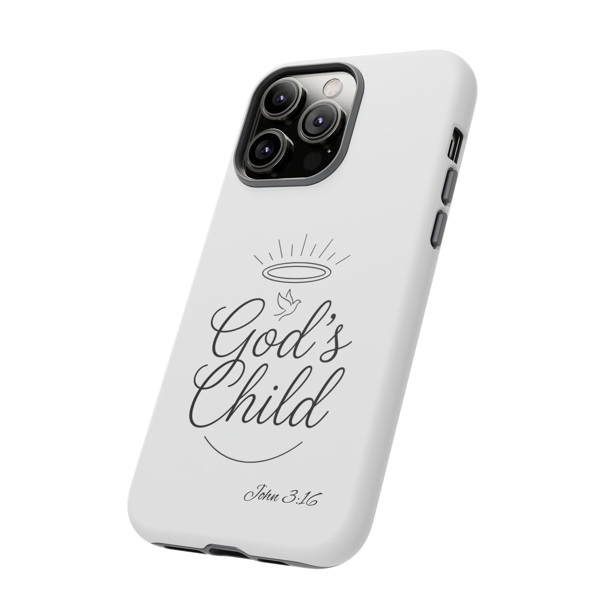God’s Child Phone Case — Christian Scripture John 3:16 Religious iPhone Case