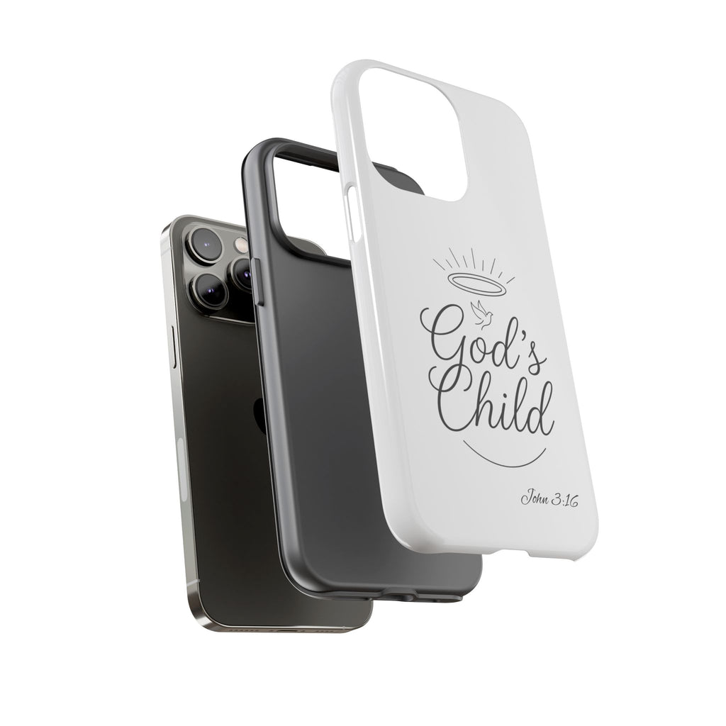 God’s Child Phone Case — Christian Scripture John 3:16 Religious iPhone Case