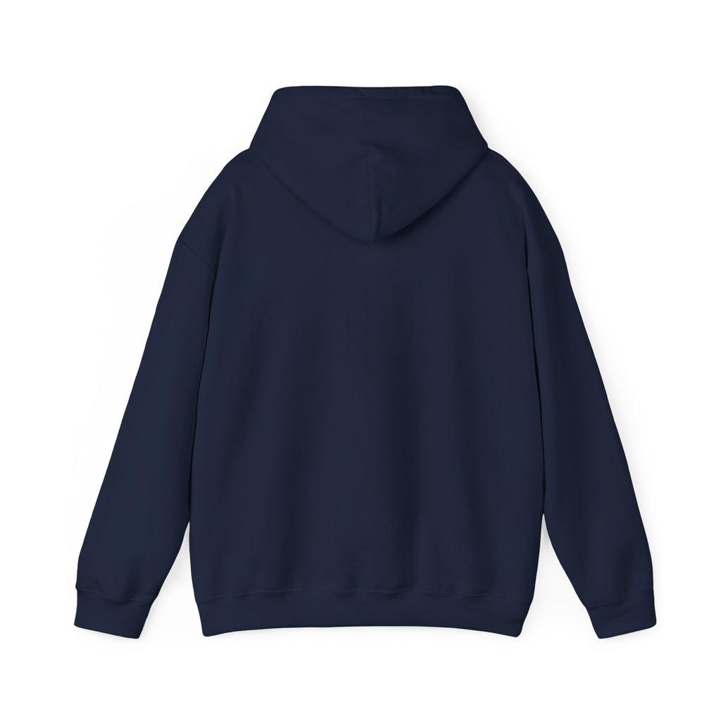 Cross Minimalist Hoodie — Small Chest Cross Religious Pullover