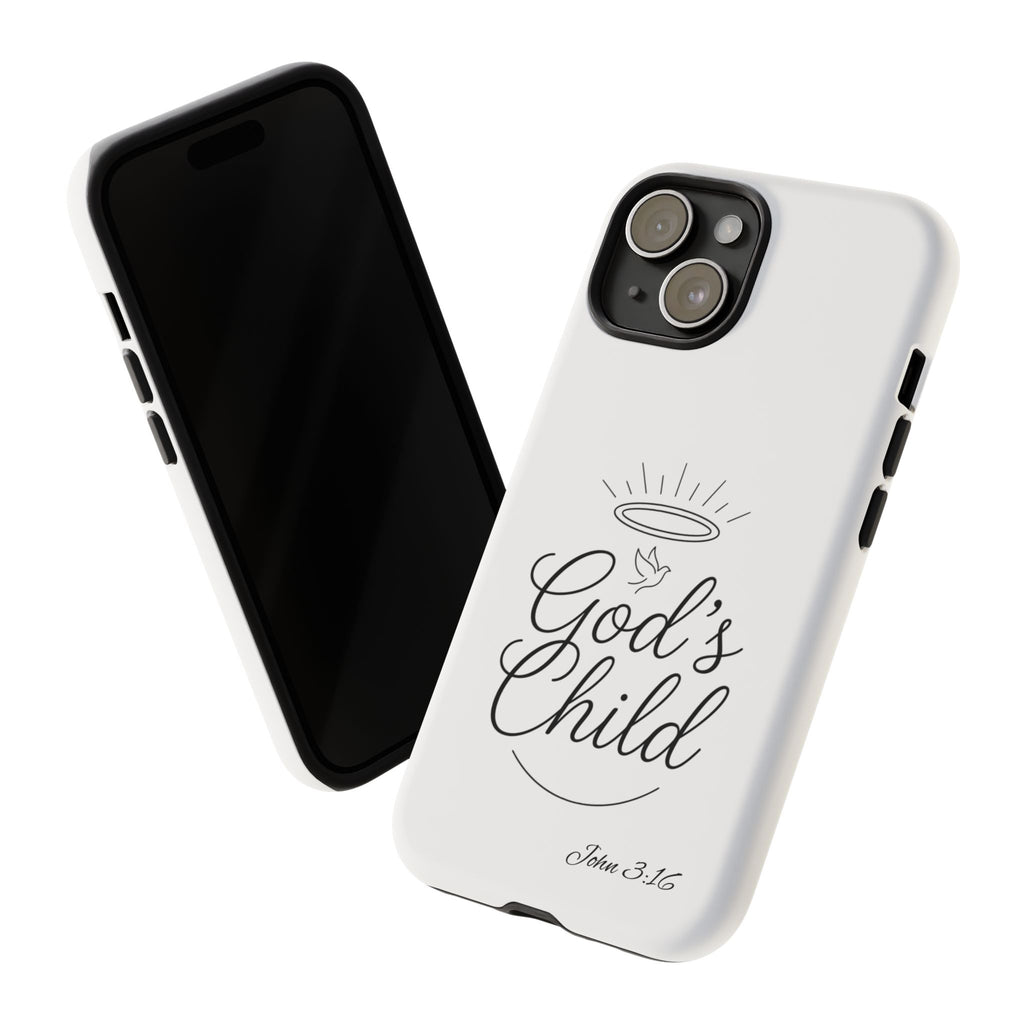 God’s Child Phone Case — Christian Scripture John 3:16 Religious iPhone Case