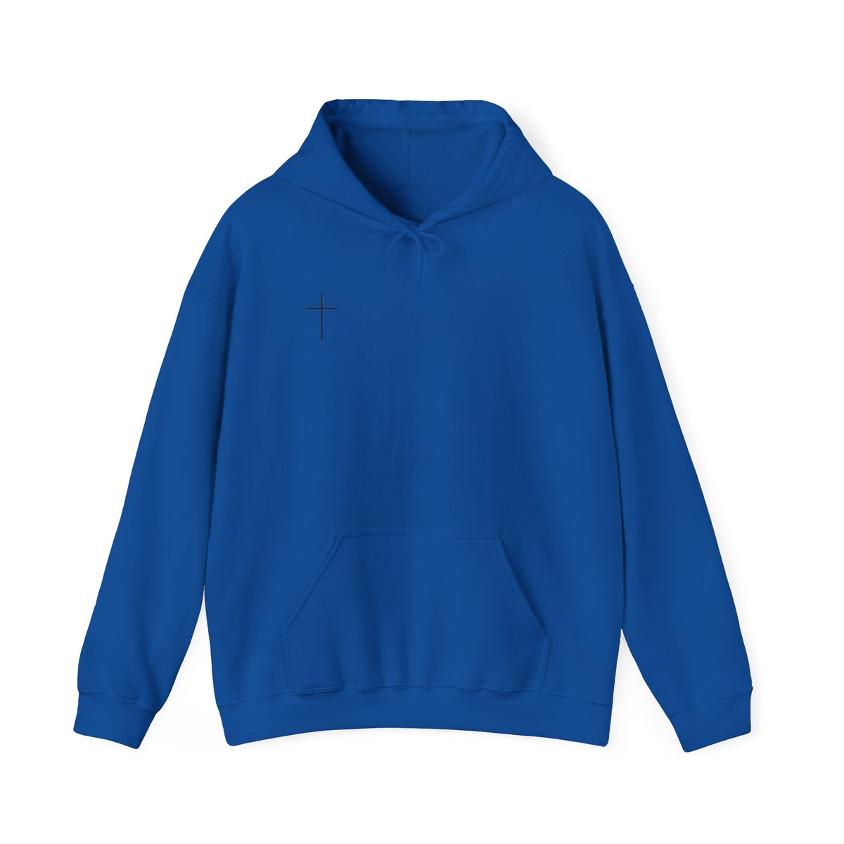 Jesus Is King Hoodie — Minimal Cross Christian Faith Sweatshirt