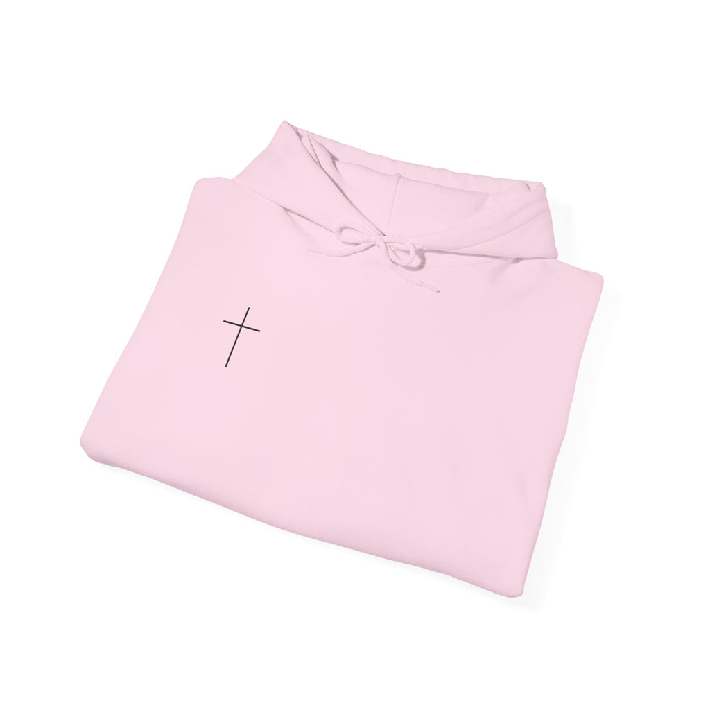 Jesus Is King Hoodie — Minimal Cross Christian Faith Sweatshirt