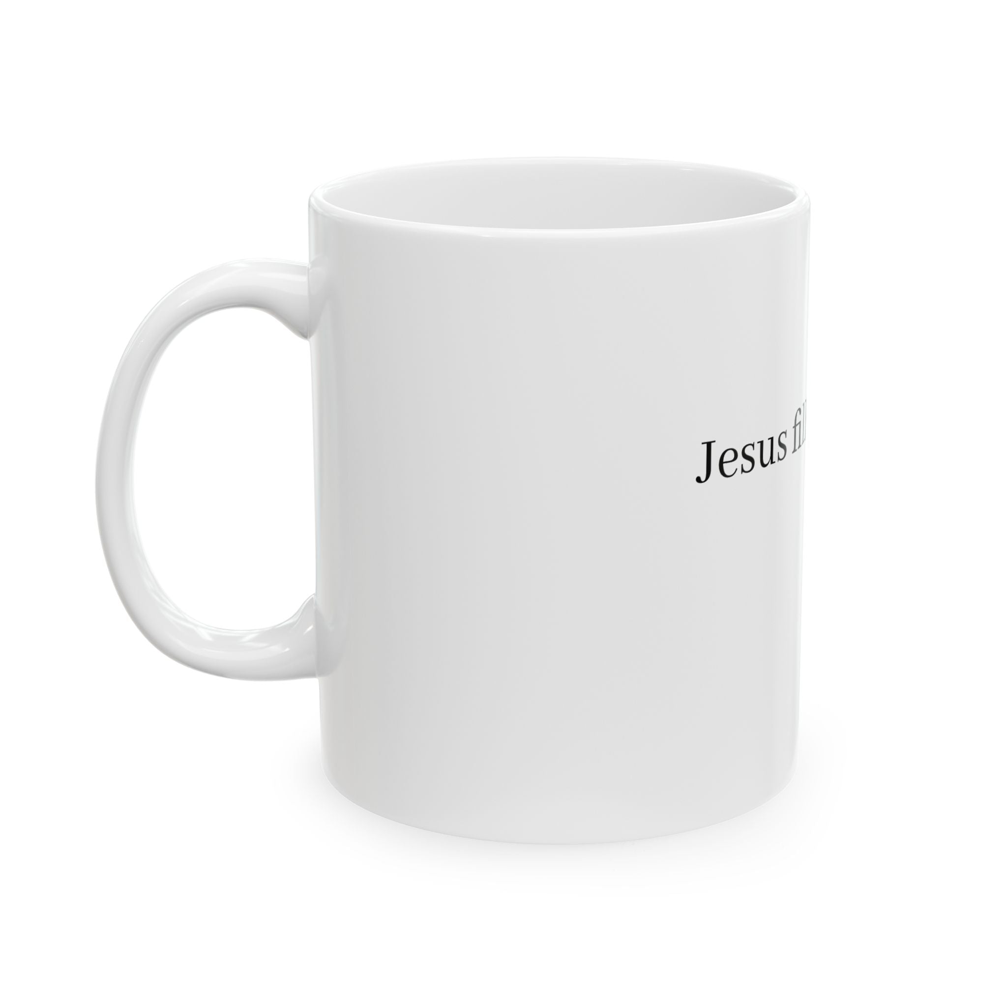 Inspirational Scripture Mug — "Jesus is the Lord of my cup. — Psalm 23:5" Ceramic Coffee Mug (11oz, 15oz)