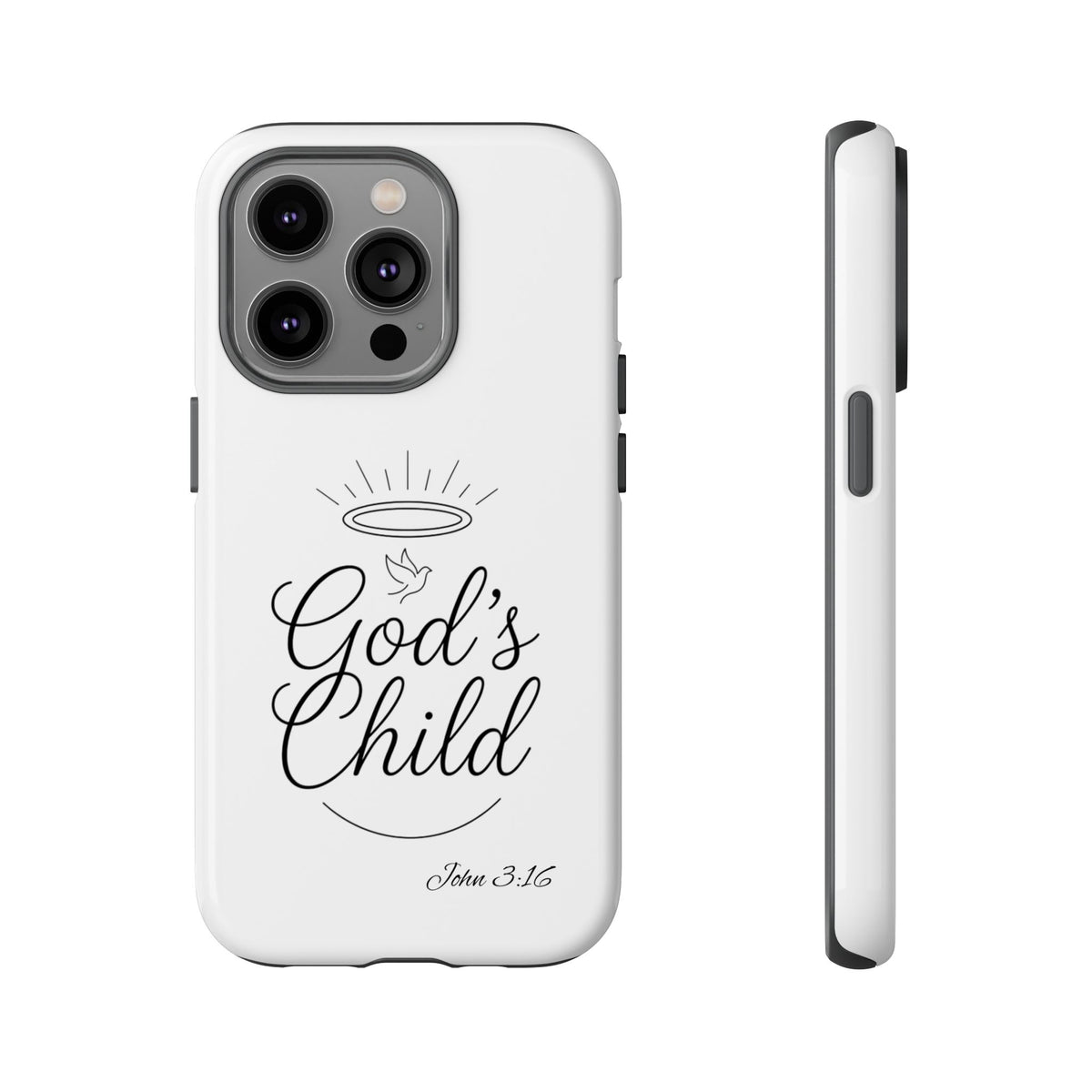God’s Child Phone Case — Christian Scripture John 3:16 Religious iPhone Case
