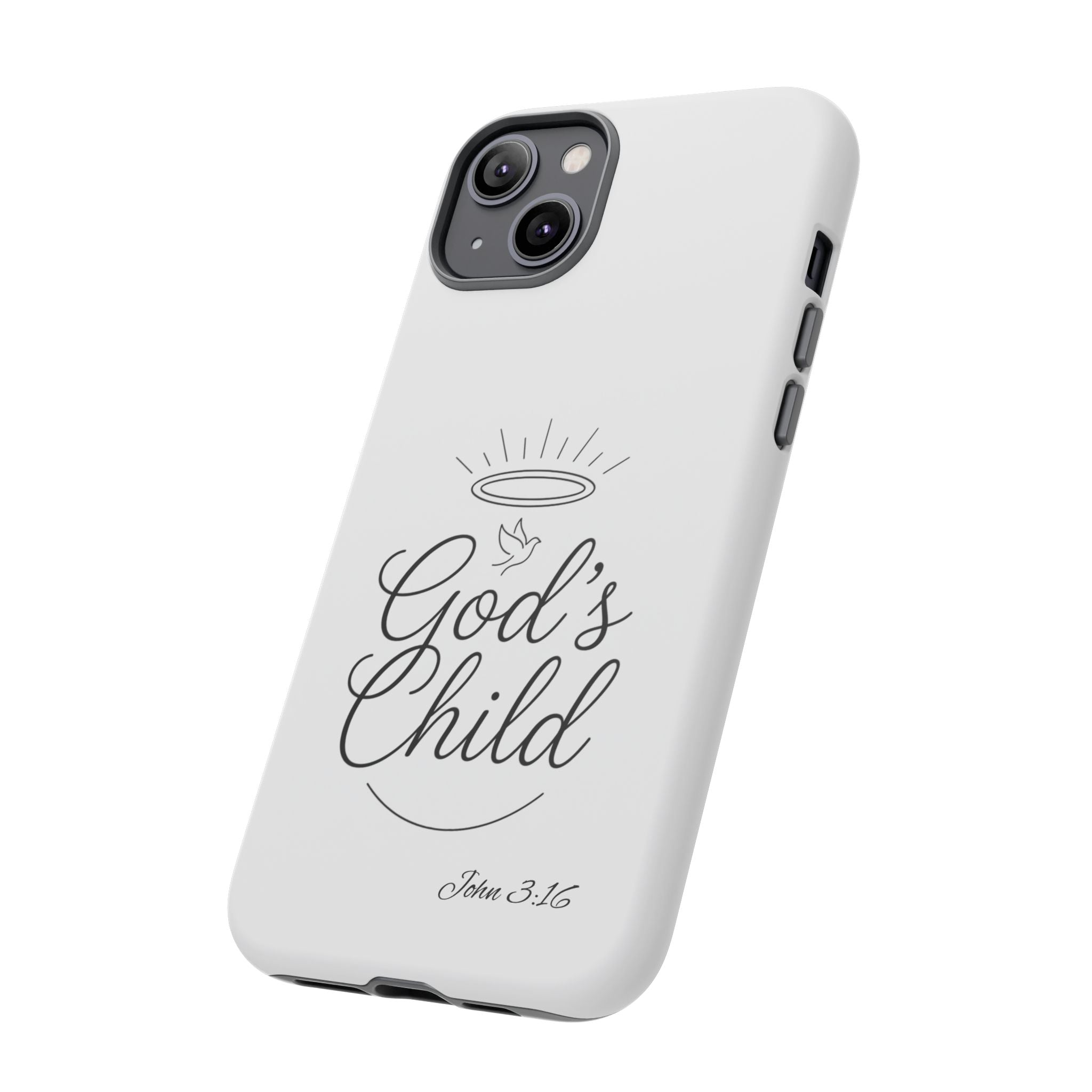 God’s Child Phone Case — Christian Scripture John 3:16 Religious iPhone Case