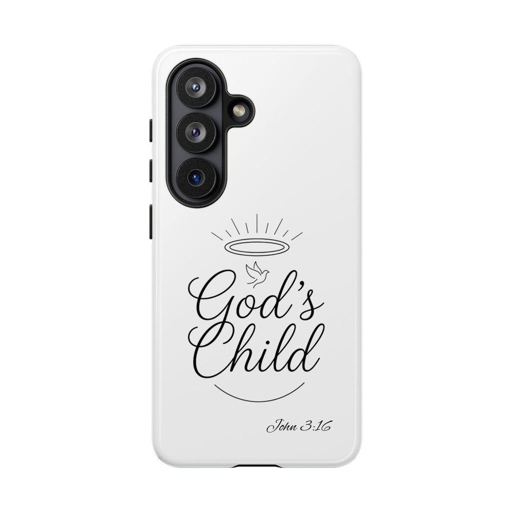 God’s Child Phone Case — Christian Scripture John 3:16 Religious iPhone Case