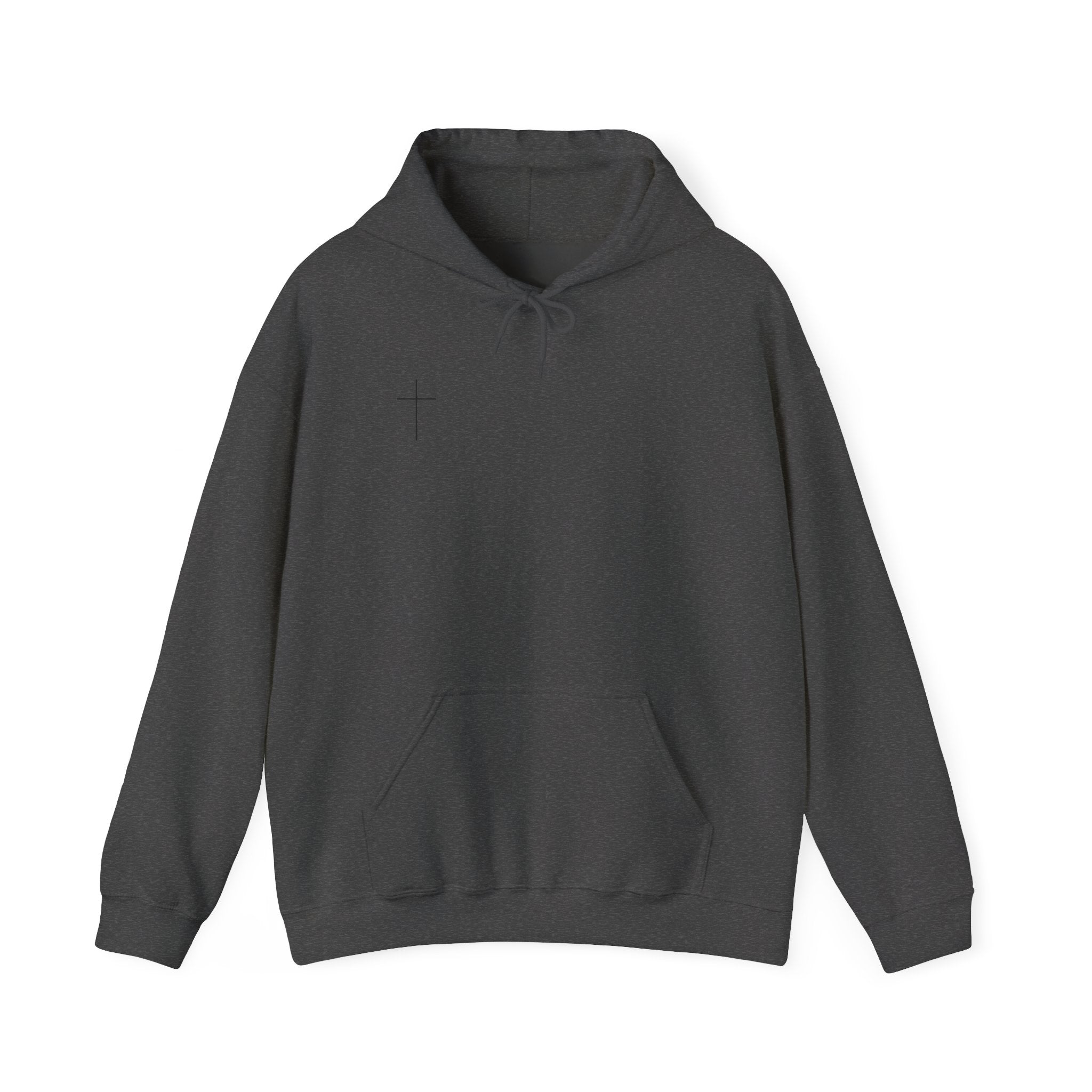 Jesus Is King Hoodie — Minimal Cross Christian Faith Sweatshirt