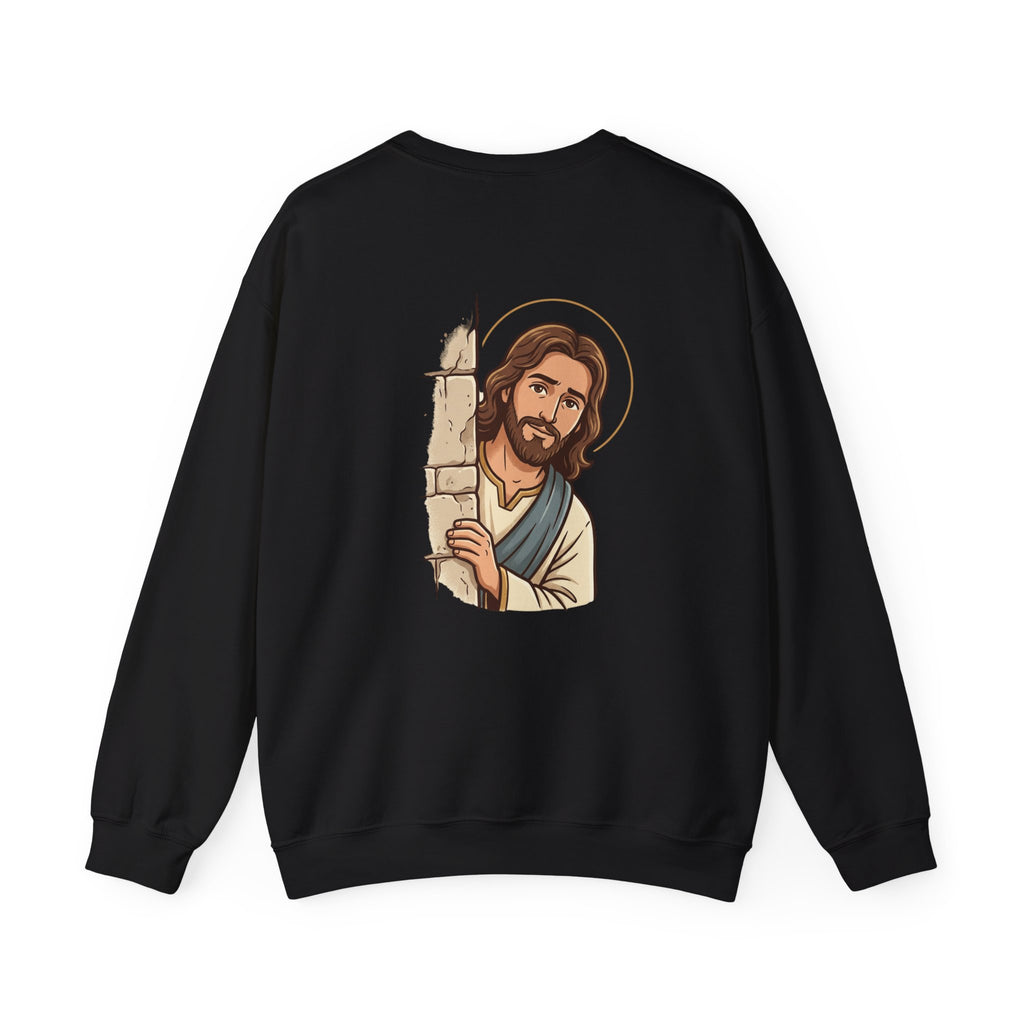 'Would Jesus Do That?' Crewneck Sweatshirt - Minimal Christian Message Pullover
