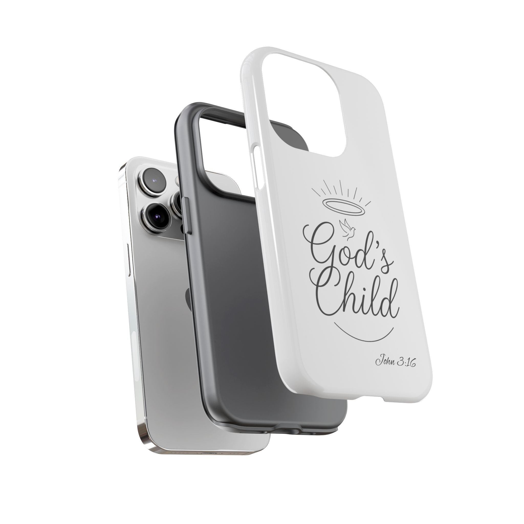God’s Child Phone Case — Christian Scripture John 3:16 Religious iPhone Case