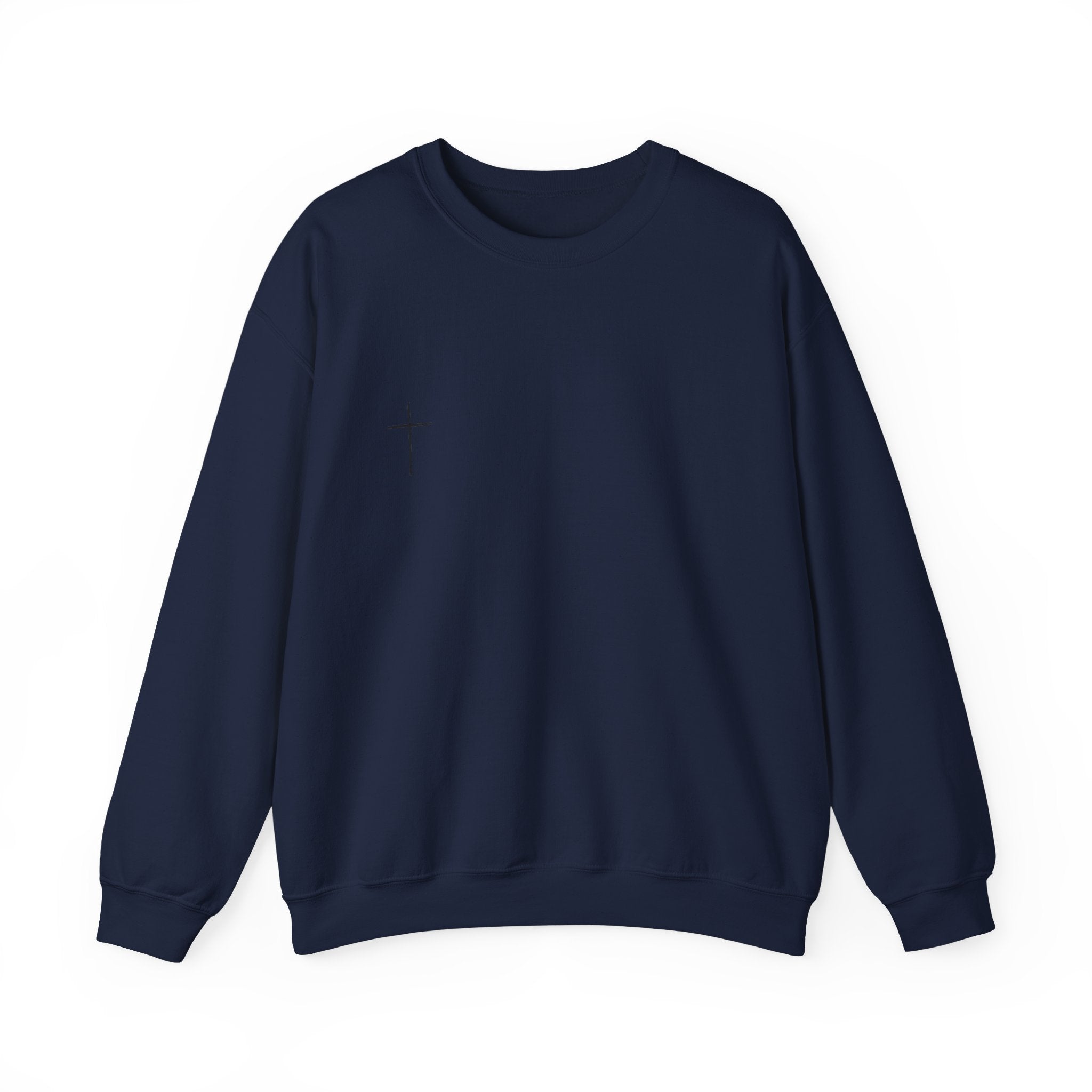 Minimal Tiny Cross Crewneck Sweatshirt
