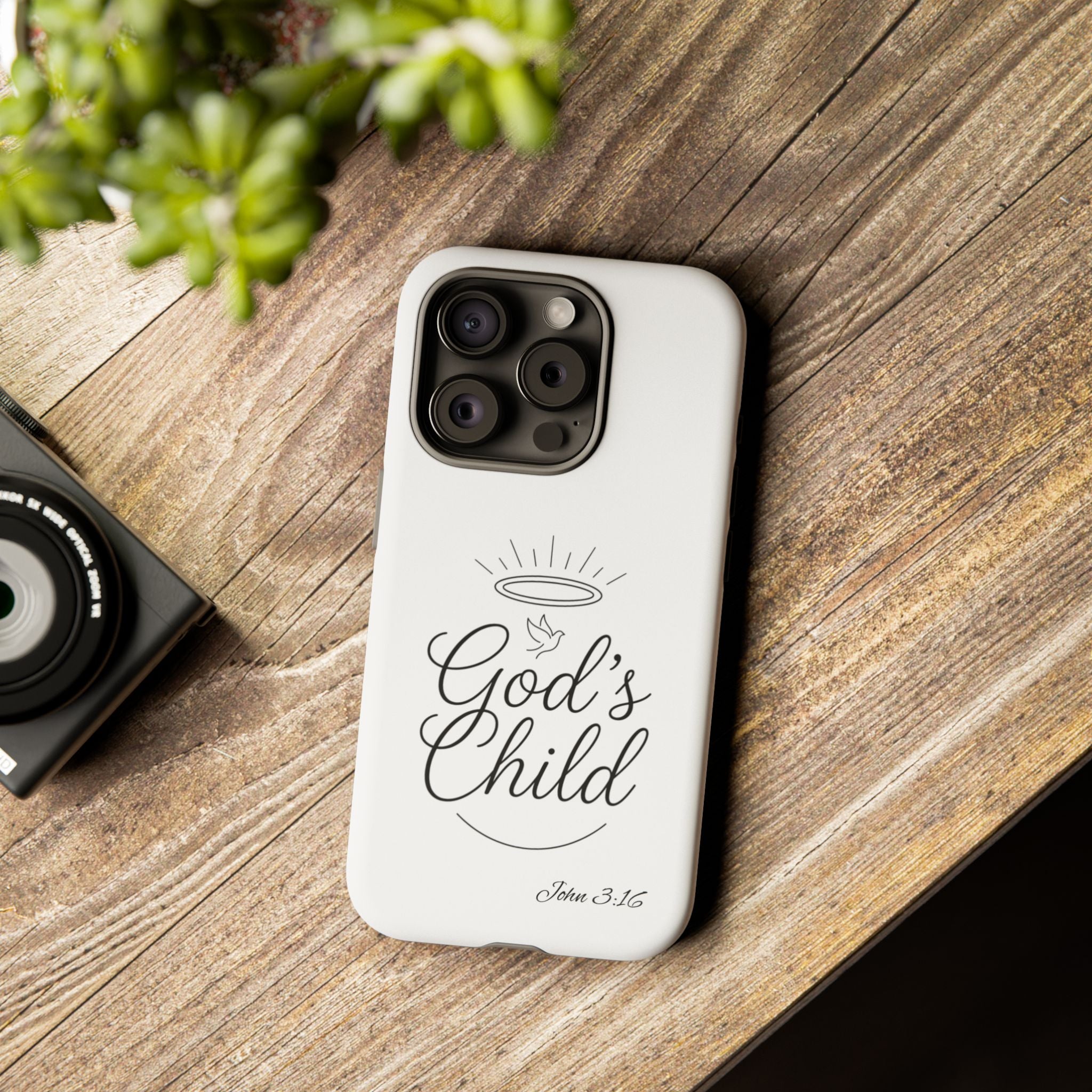 God’s Child Phone Case — Christian Scripture John 3:16 Religious iPhone Case