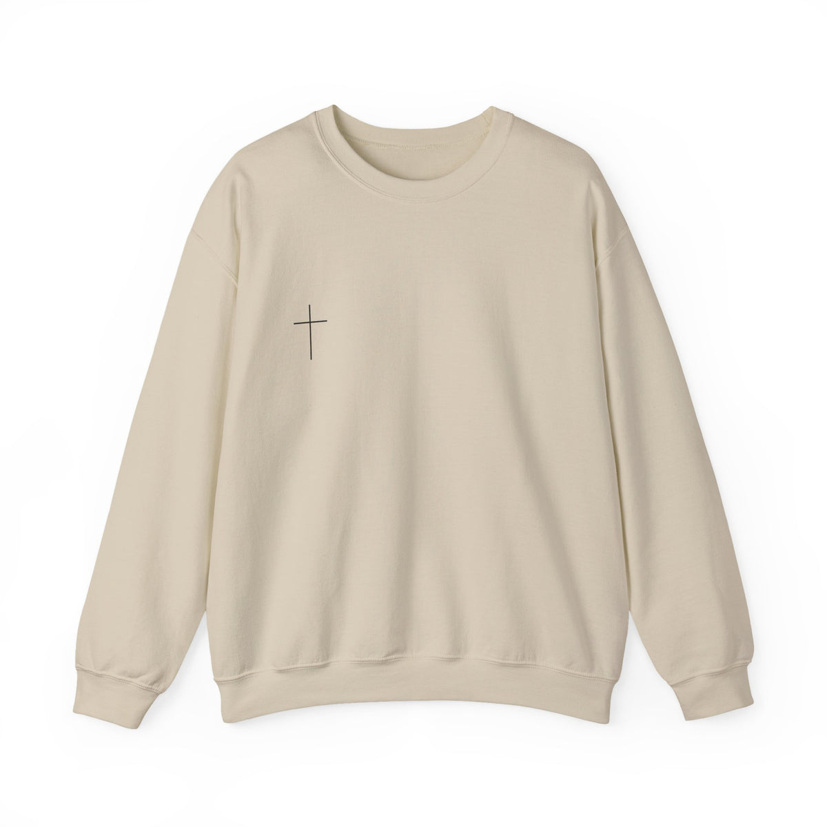Minimal Tiny Cross Crewneck Sweatshirt