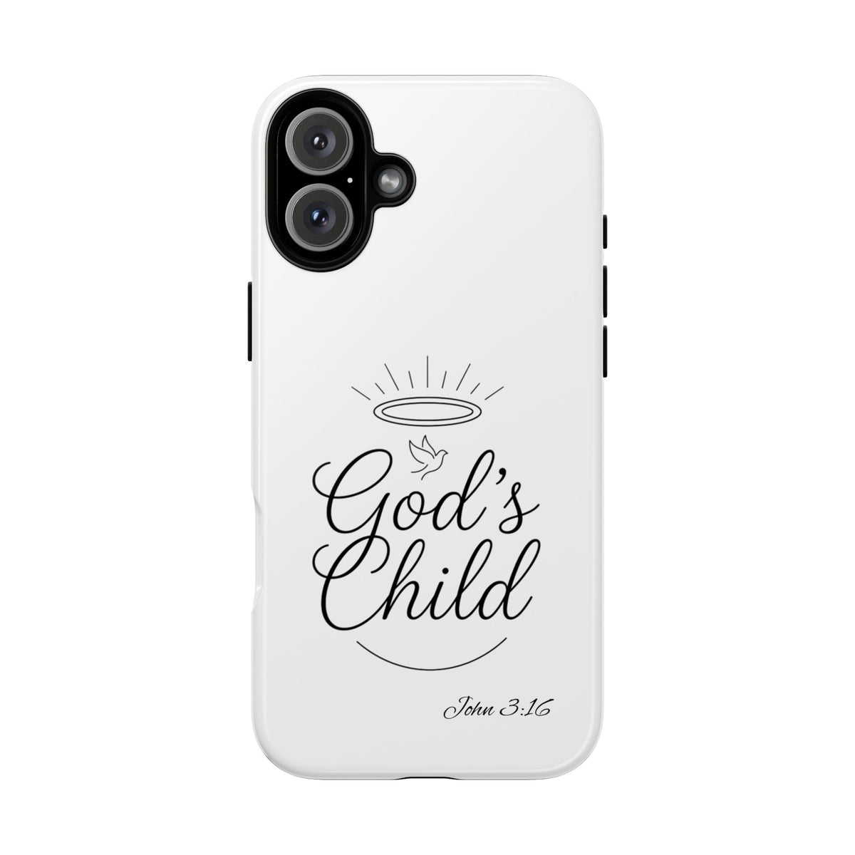 God’s Child Phone Case — Christian Scripture John 3:16 Religious iPhone Case