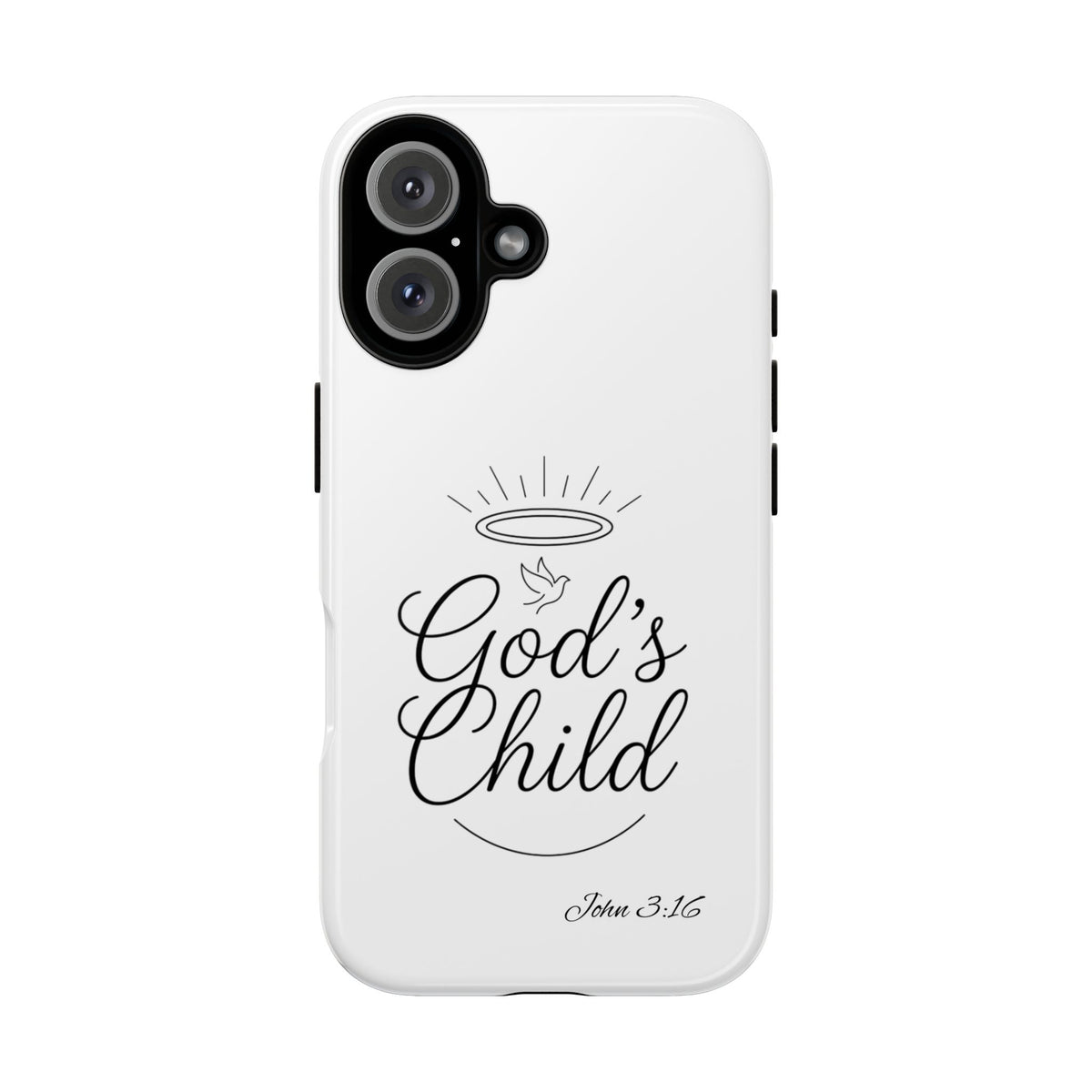 God’s Child Phone Case — Christian Scripture John 3:16 Religious iPhone Case