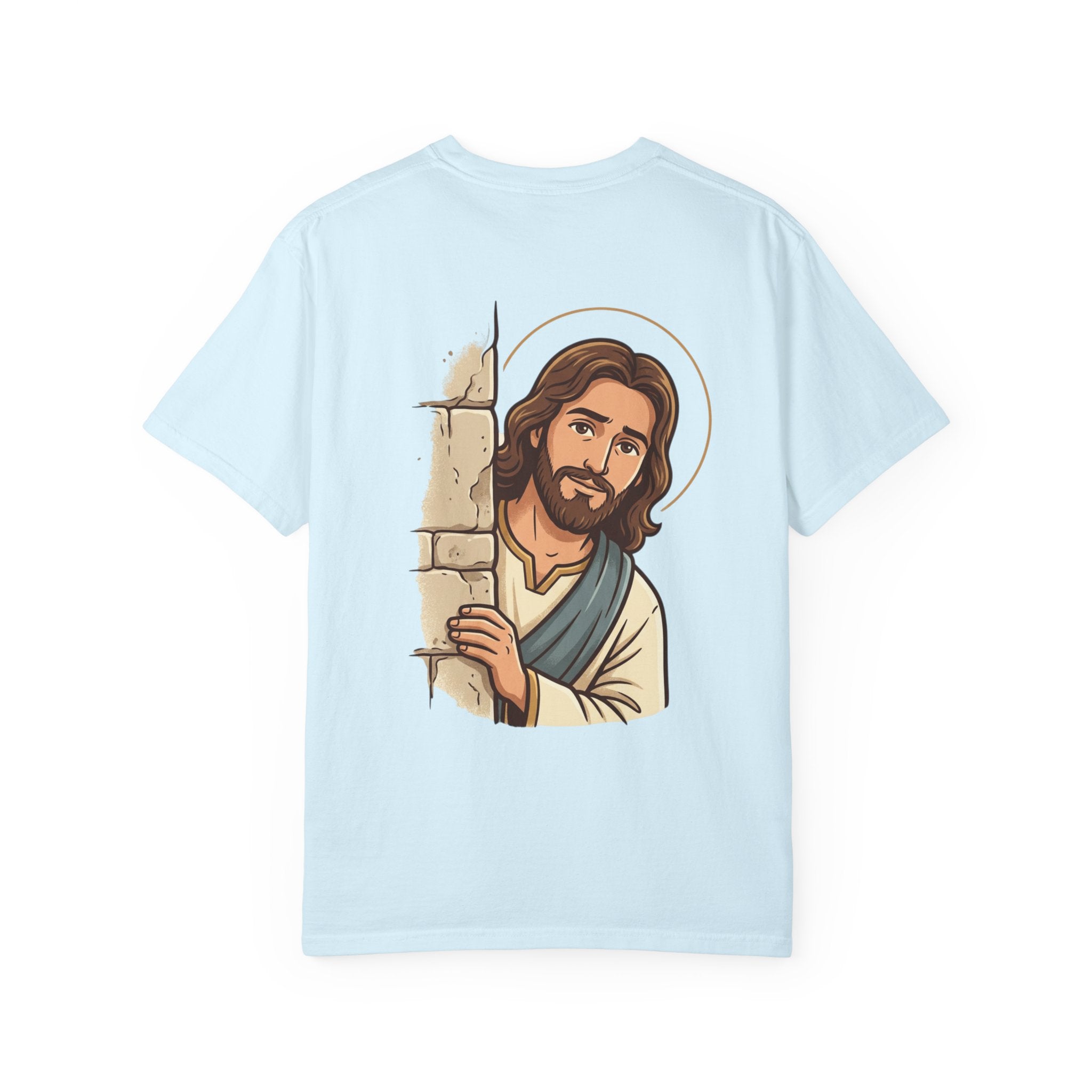 Jesus Peeking T‑Shirt — "Would Jesus do that?" Christian Graphic Tee