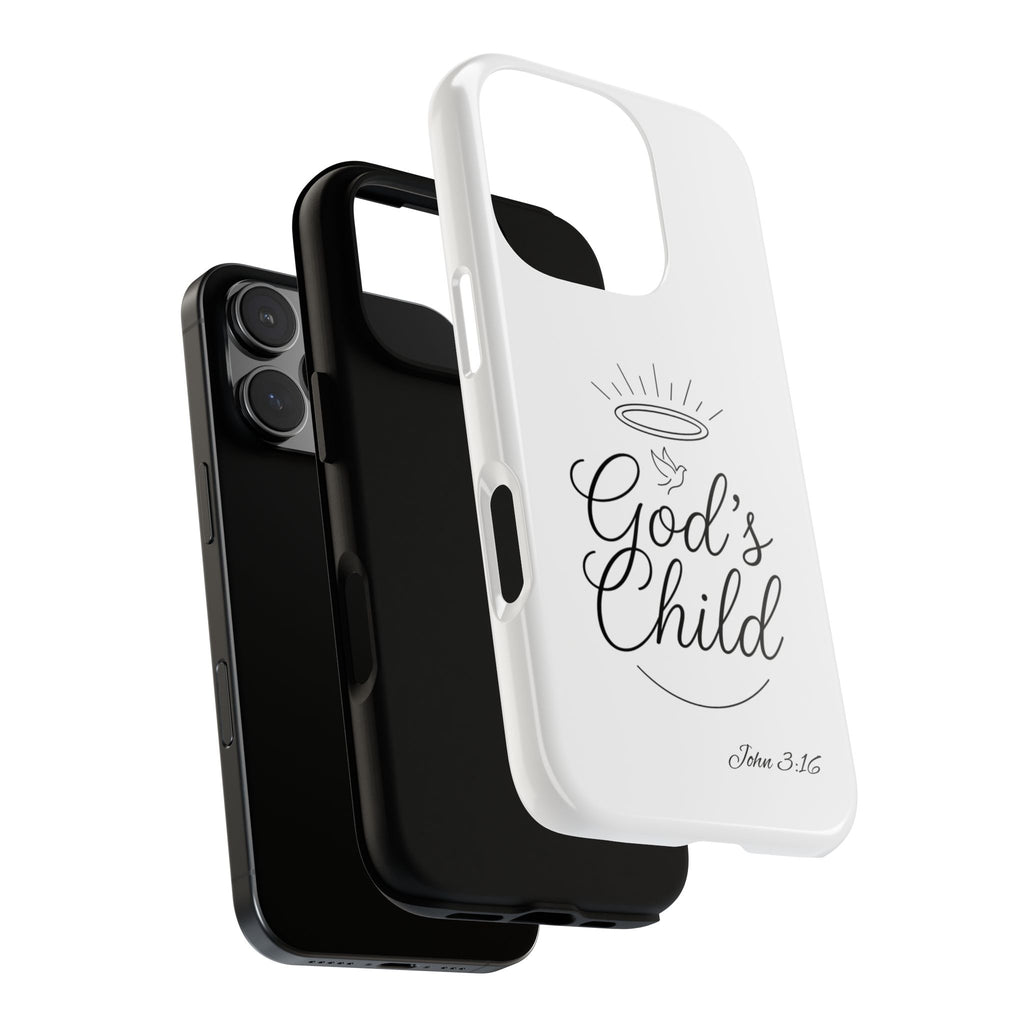 God’s Child Phone Case — Christian Scripture John 3:16 Religious iPhone Case