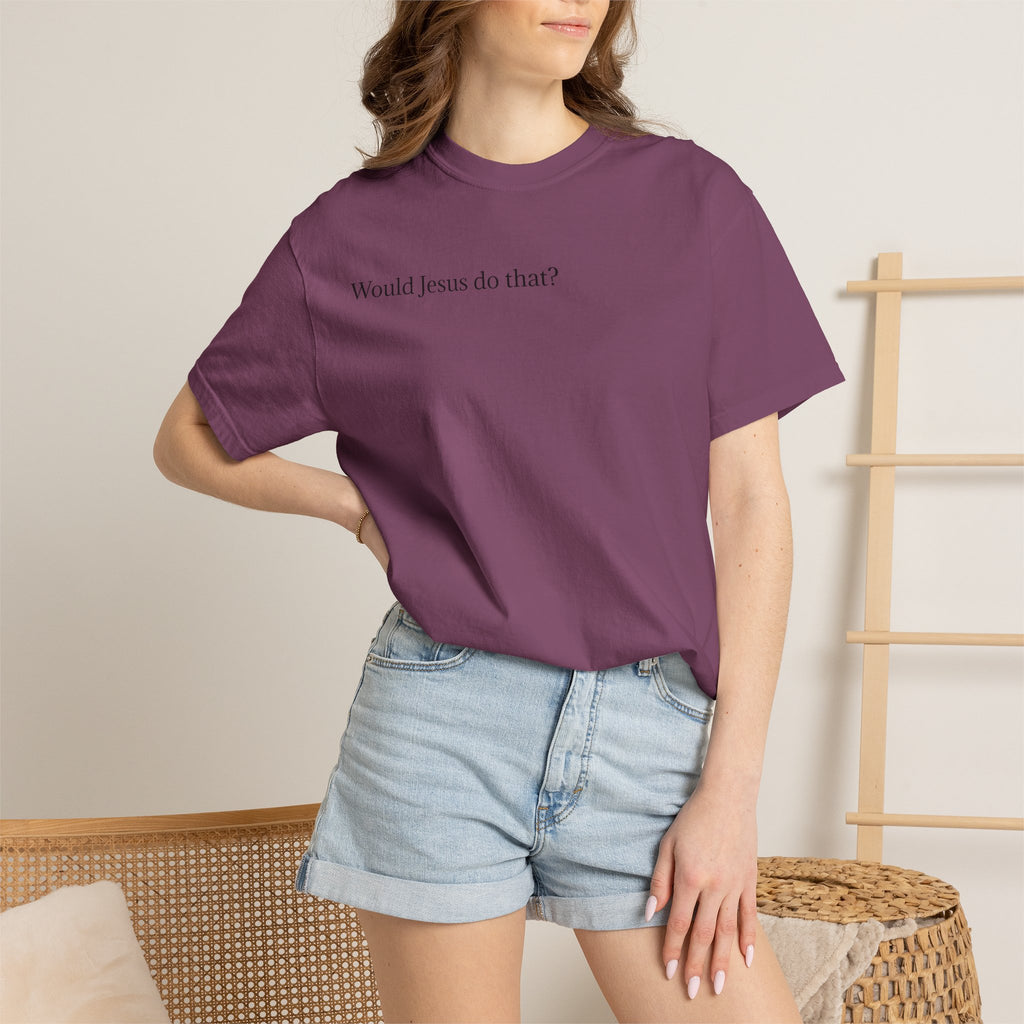 Jesus Peeking T‑Shirt — "Would Jesus do that?" Christian Graphic Tee