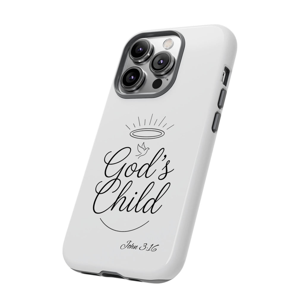 God’s Child Phone Case — Christian Scripture John 3:16 Religious iPhone Case