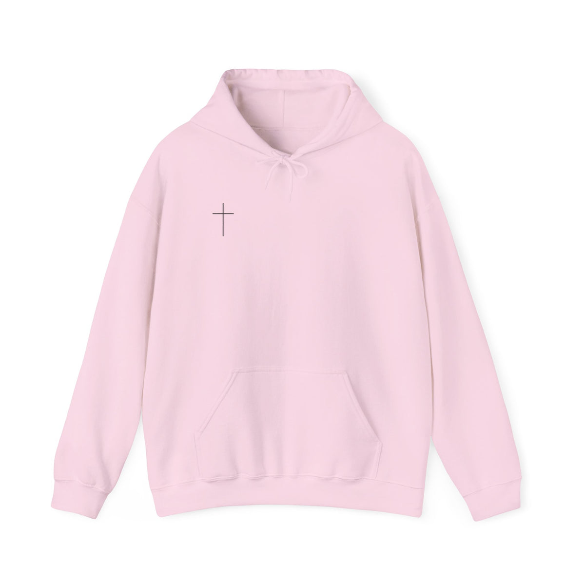 Jesus Is King Hoodie — Minimal Cross Christian Faith Sweatshirt