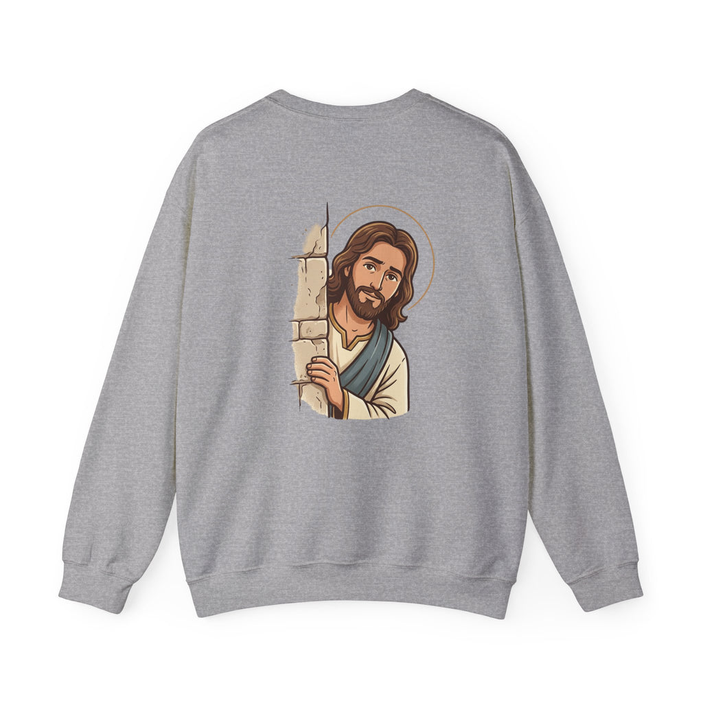 'Would Jesus Do That?' Crewneck Sweatshirt - Minimal Christian Message Pullover