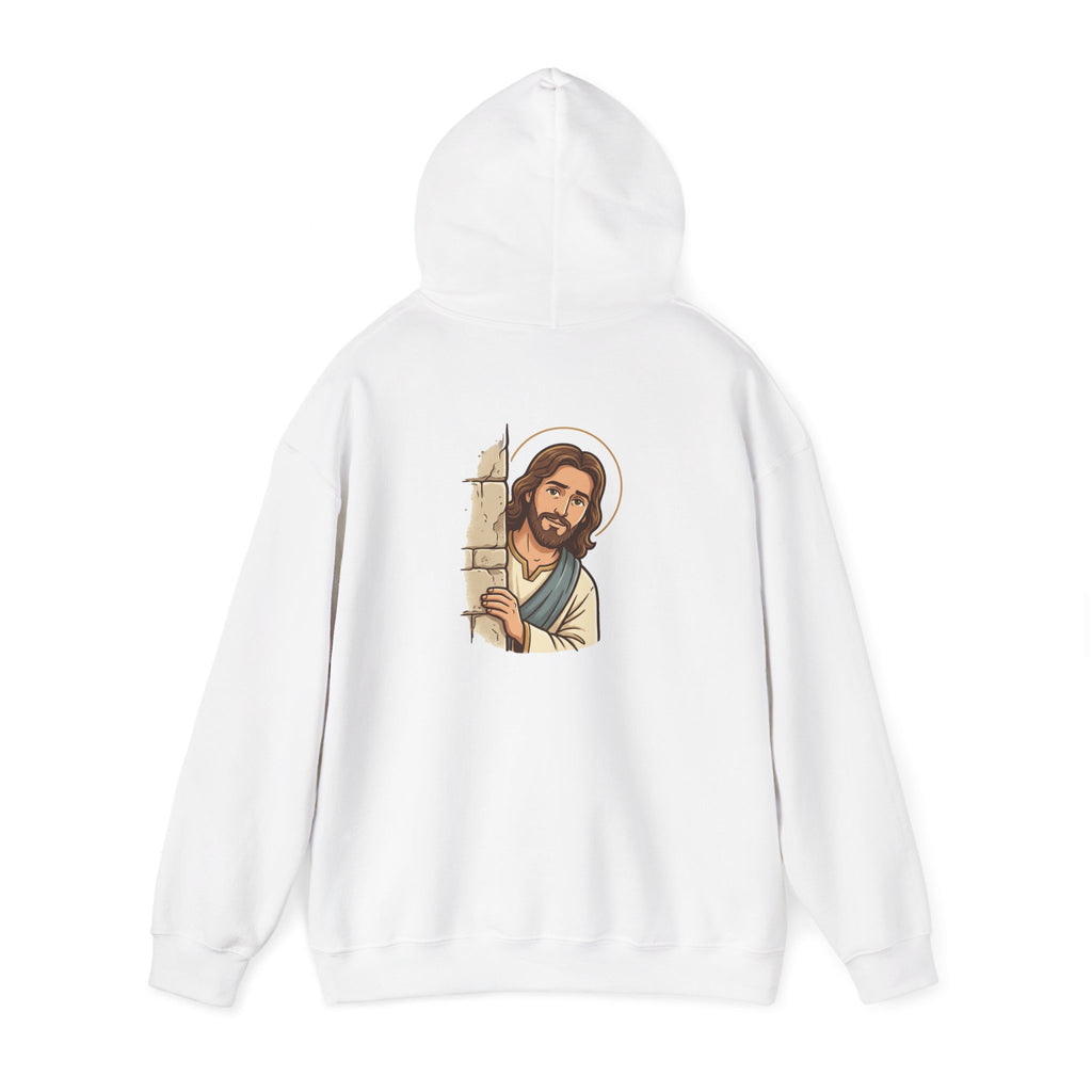 Would Jesus Do That? Hoodie — Minimal Faith Statement Pullover