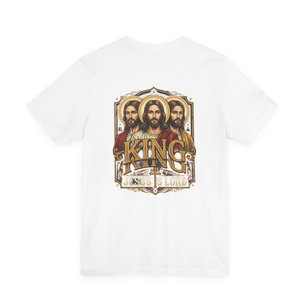 Minimal Cross Tee – Small Chest Christian Cross T‑Shirt